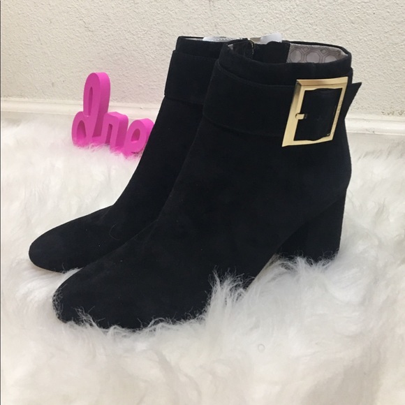 Louise et CieBlack Bootie with Gold Buckle - Picture 5 of 8